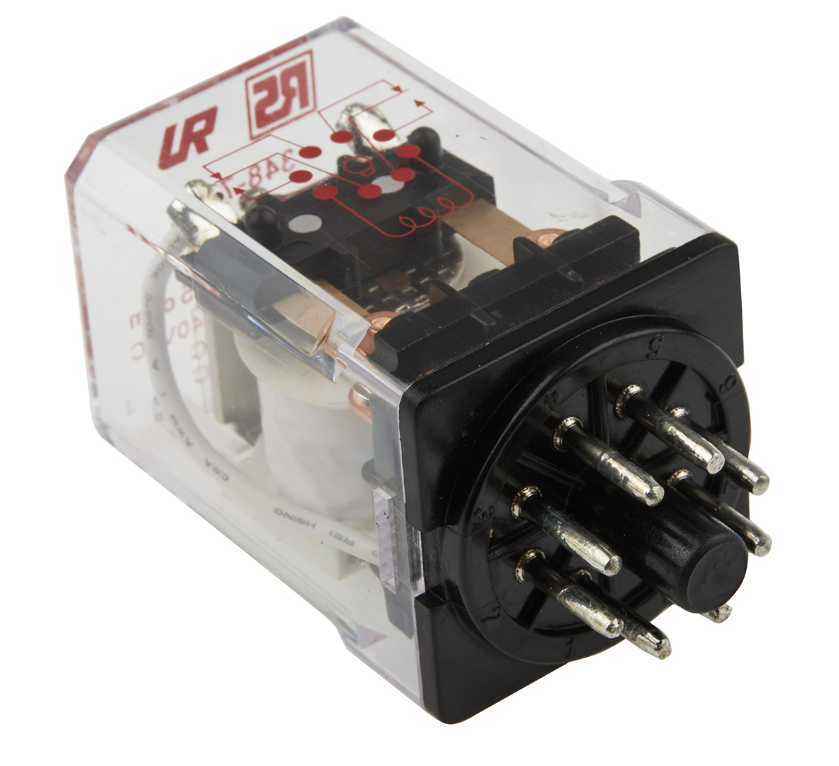 RS PRO Plug In Power Relay, 24V dc Coil, 10A Switching Current, DPDT
