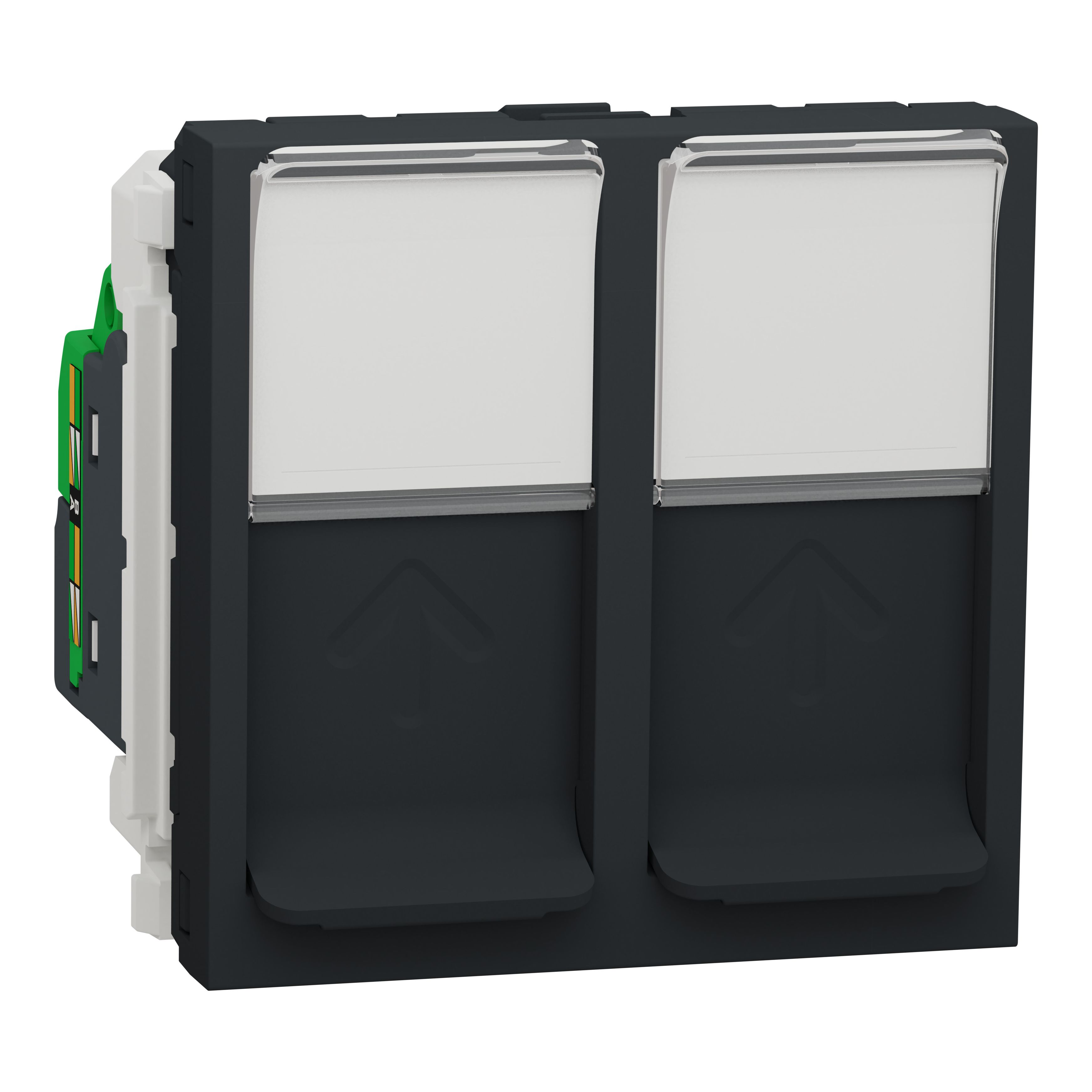 Schneider Electric Anthracite, 2 Gang, New Unica