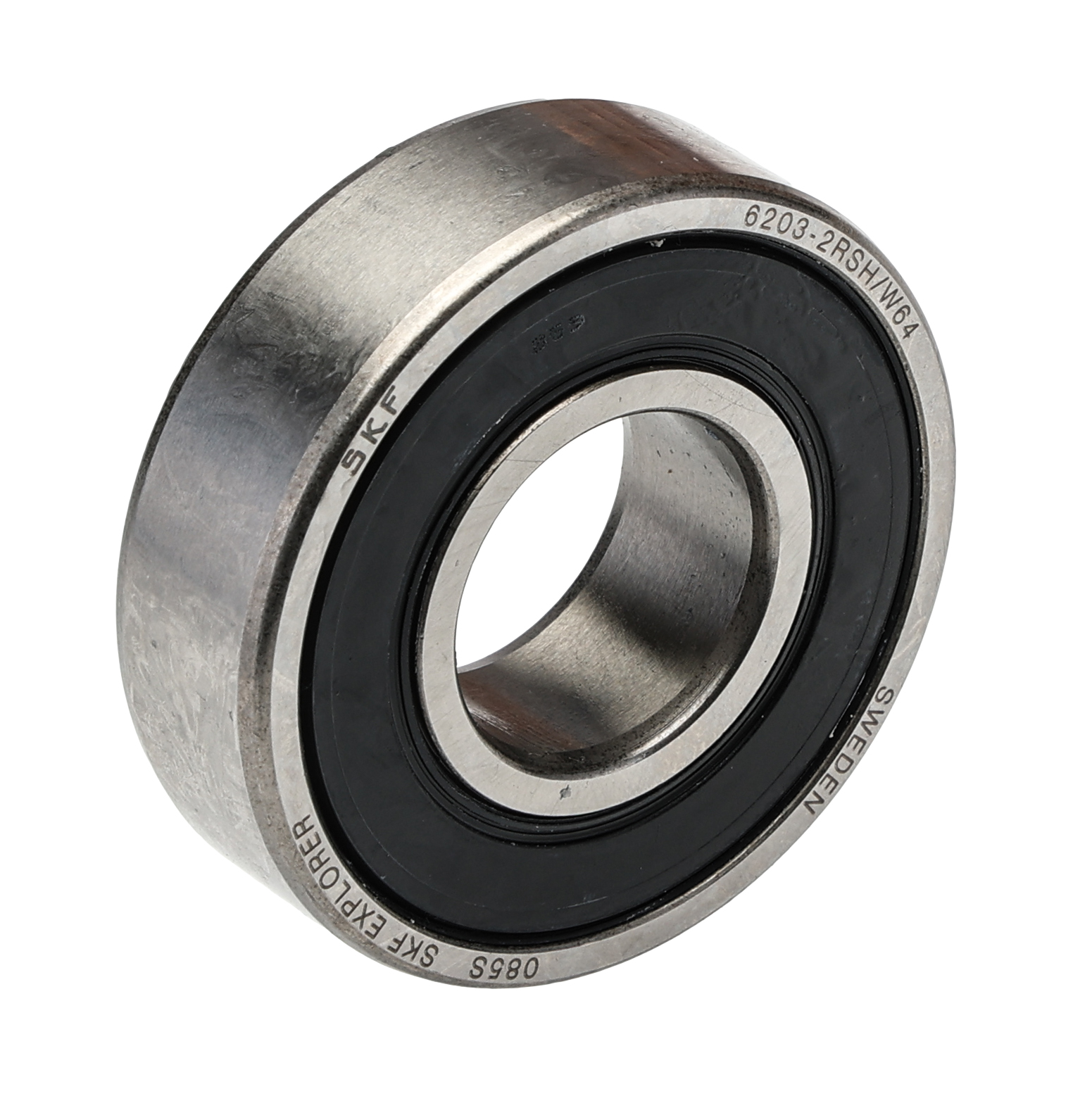 SKF 6203-2RSH/W64 1 Row Ball Bearing - 17 mm ID, 40 mm OD