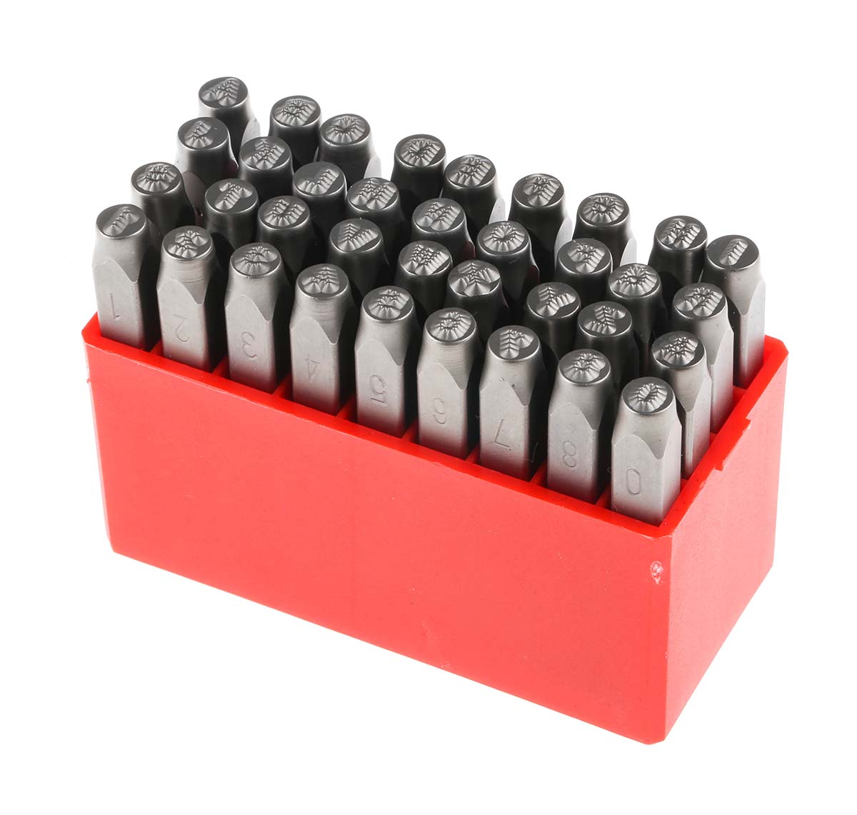 RS PRO 4mm x 36 Piece Engraving Letter Punch Set, (27 Pieces x Capital A → Z English Letter Dot Steel Stamp, 9