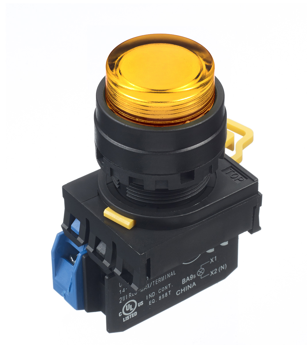 Idec YW Series Illuminated Push Button Complete Unit, Panel Mount, 22mm Cutout, SPST, IP65