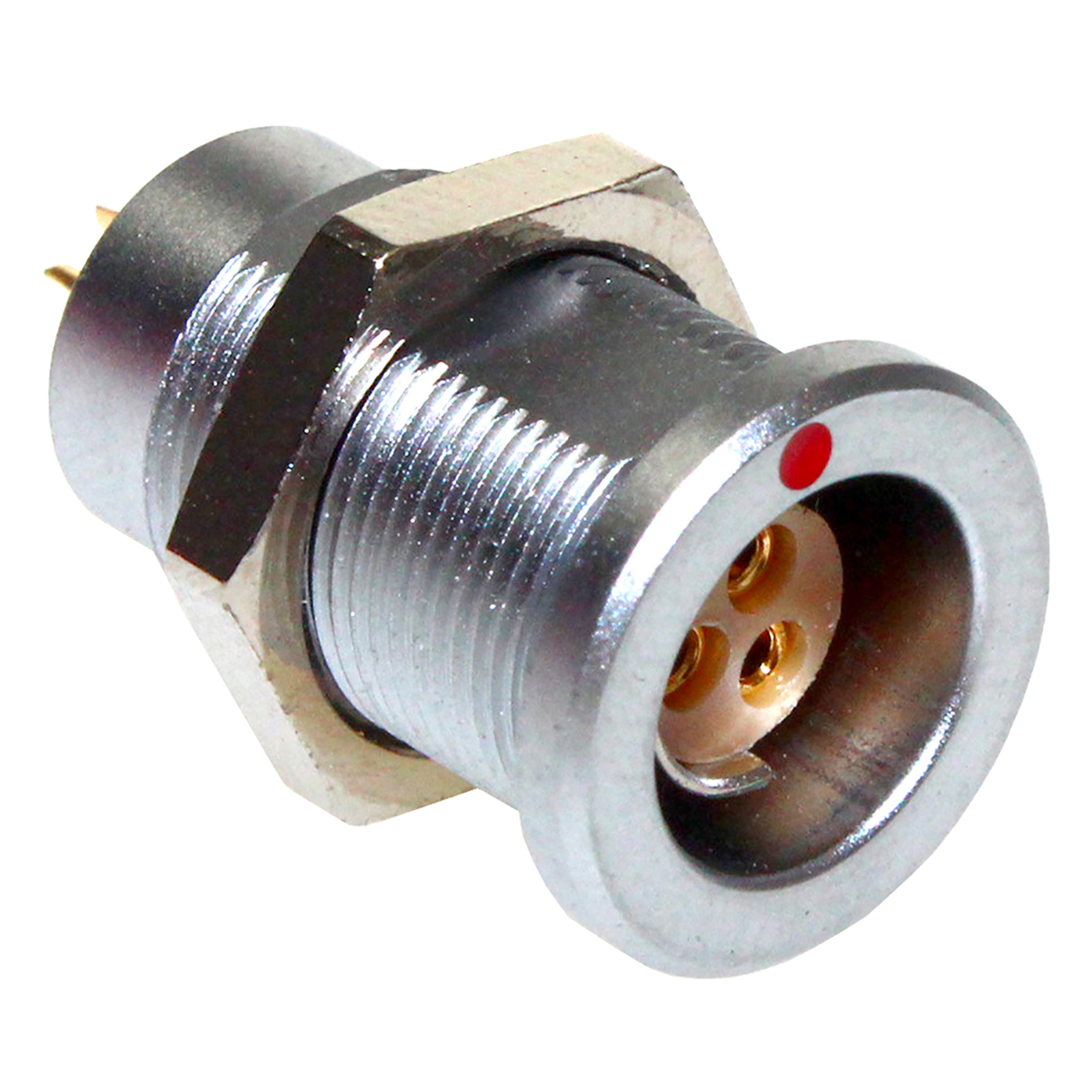 CAMDENBOSS Circular Connector, 3 Contacts, Panel, 7.8 mm Connector, Socket, Female, IP68, CamCirc CCB1 Series