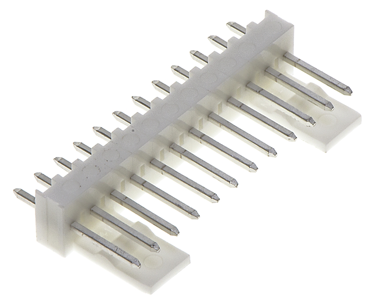 Molex KK 254 Series Straight Through Hole Pin Header, 12 Contact(s), 2.54 mm Pitch, 1 Row, Unshrouded