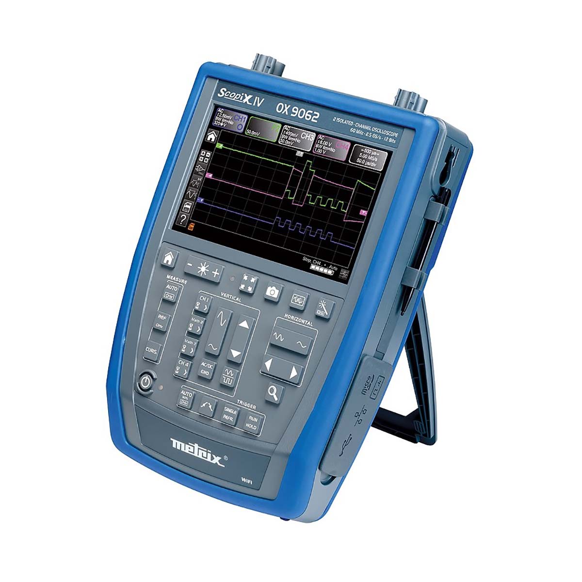 Metrix SCOPIX IV Series, 60 MHz Handheld Oscilloscope, 2