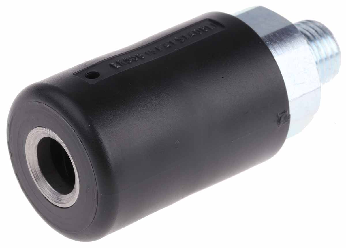 Staubli ? Fluid Connectors Male Safety Quick Connect Coupling, G 1/4 Male Threaded