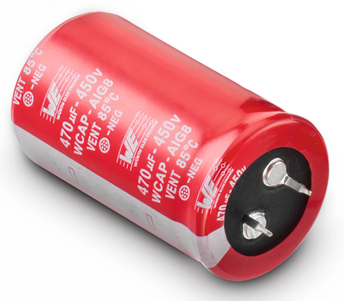 Wurth Elektronik 390μF Aluminium Electrolytic Capacitor 450V dc, Snap-In - 861011485019