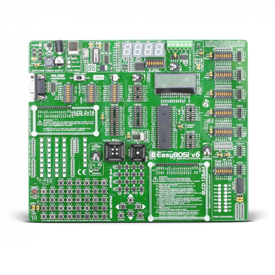 Brand-Rex Easy8051 v6 Development System USB Development Board