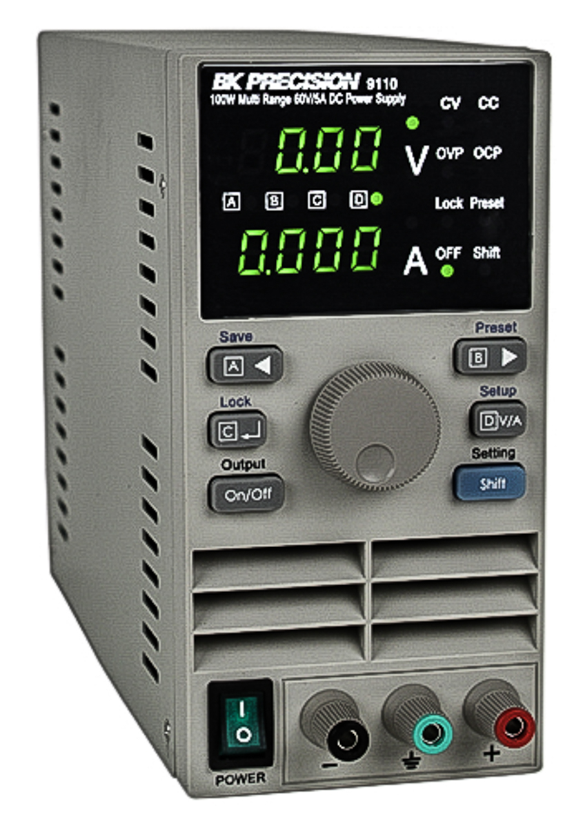 BK Precision 9110 Series Digital Bench Power Supply, 0 → 60V, 5A, 1-Output, 100W