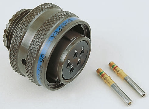 Amphenol Socapex, LJT 10 Way Cable Mount MIL Spec Circular Connector Plug, Socket Contacts,Shell Size 13, Bayonet