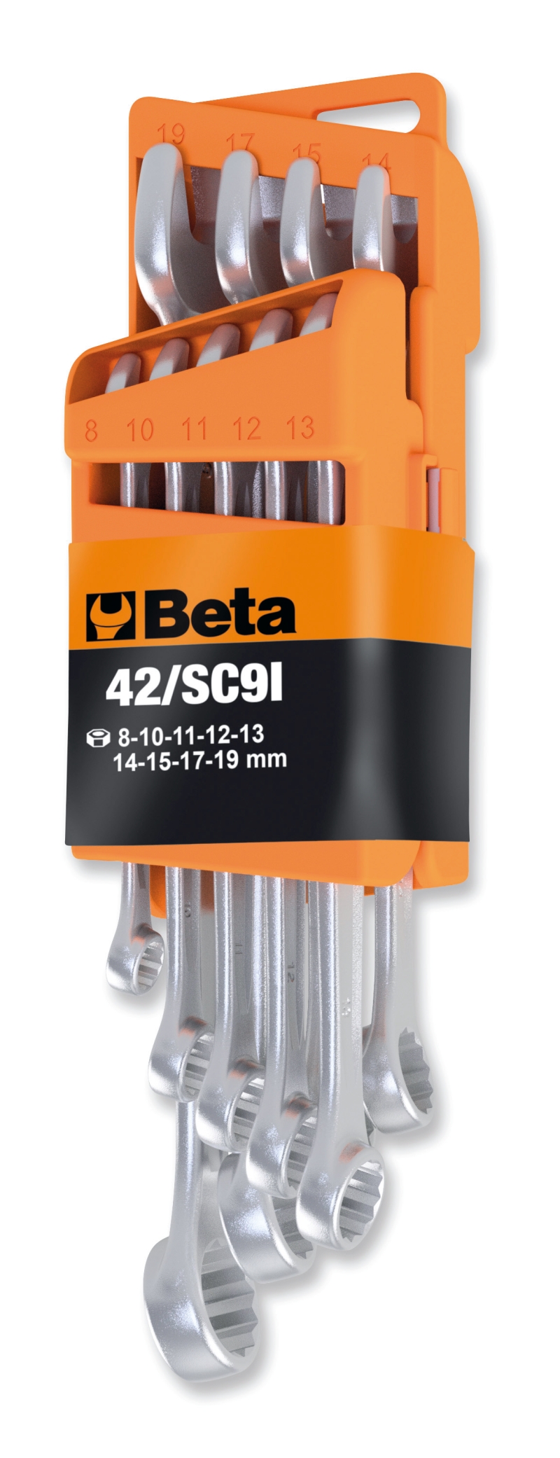 BETA 42/SC9I Series 9-Piece Wrench Set, 8 → 19 mm