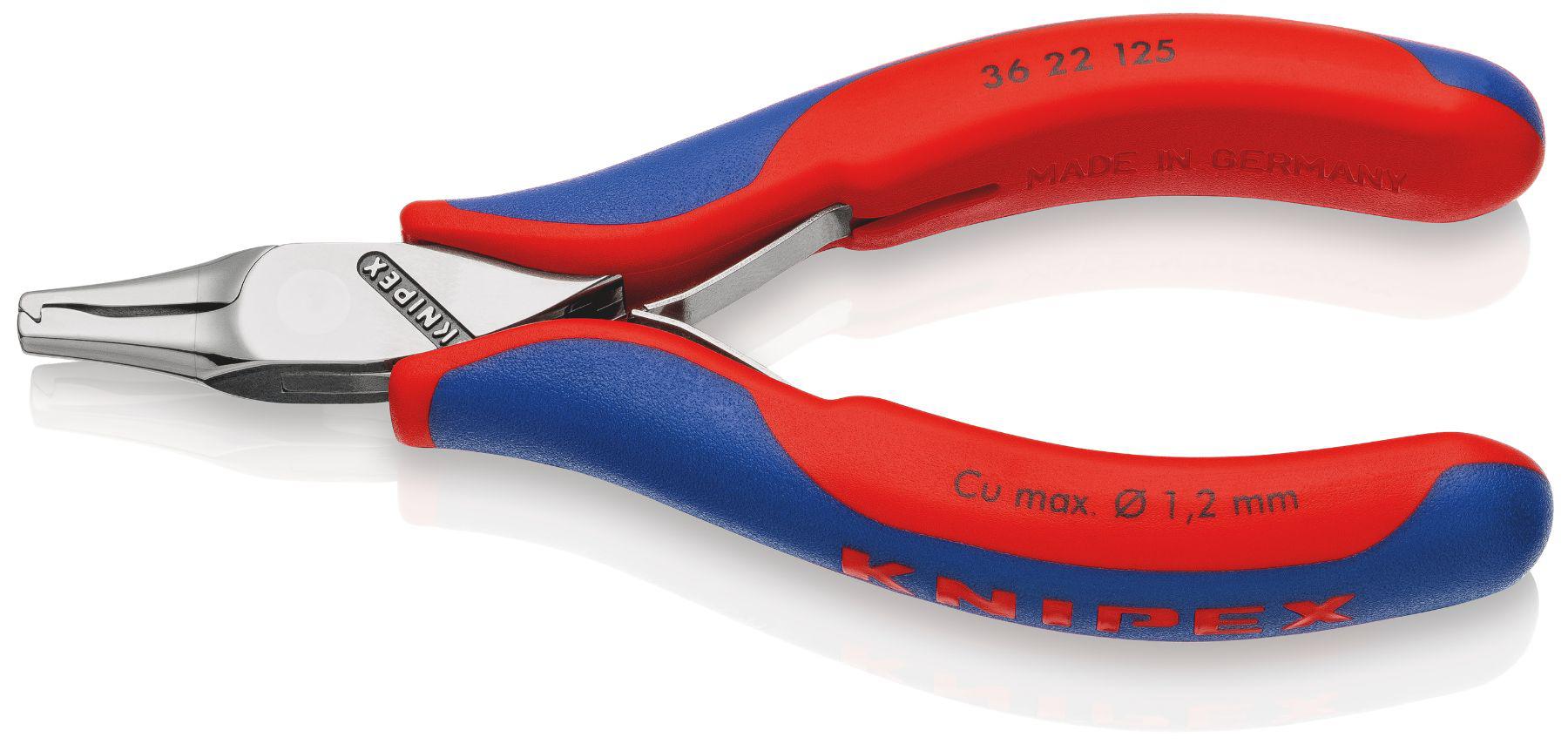 Knipex Pliers, 121 mm Overall, Straight Tip, 18mm Jaw