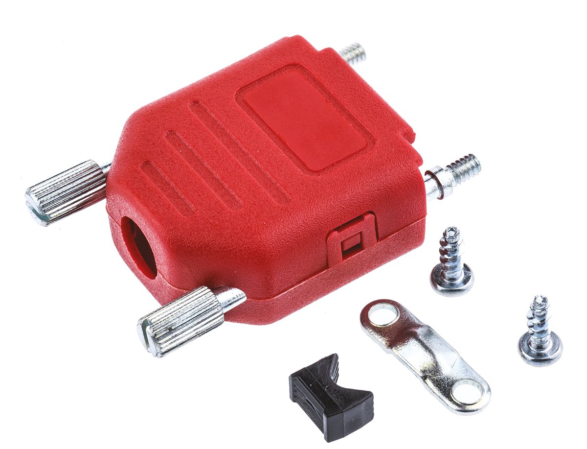 MH Connectors MHDPPK-SLIM Series Polyamide D Sub Backshell, 9 Way, Strain Relief