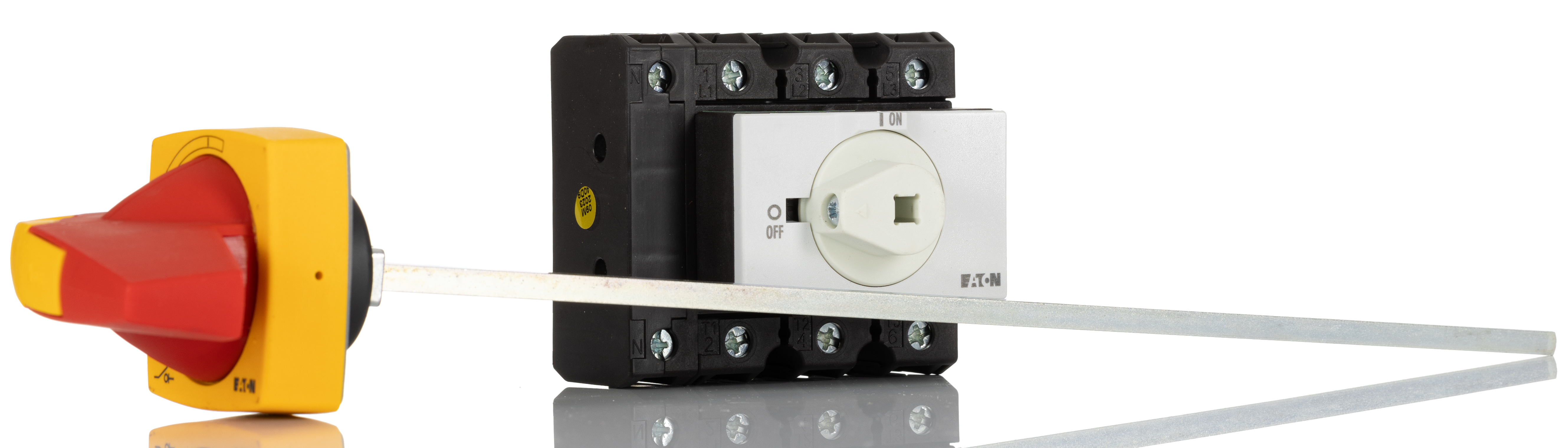 Eaton 3P+N Pole Panel Mount Isolator Switch - 100A Maximum Current, 45kW Power Rating, IP65