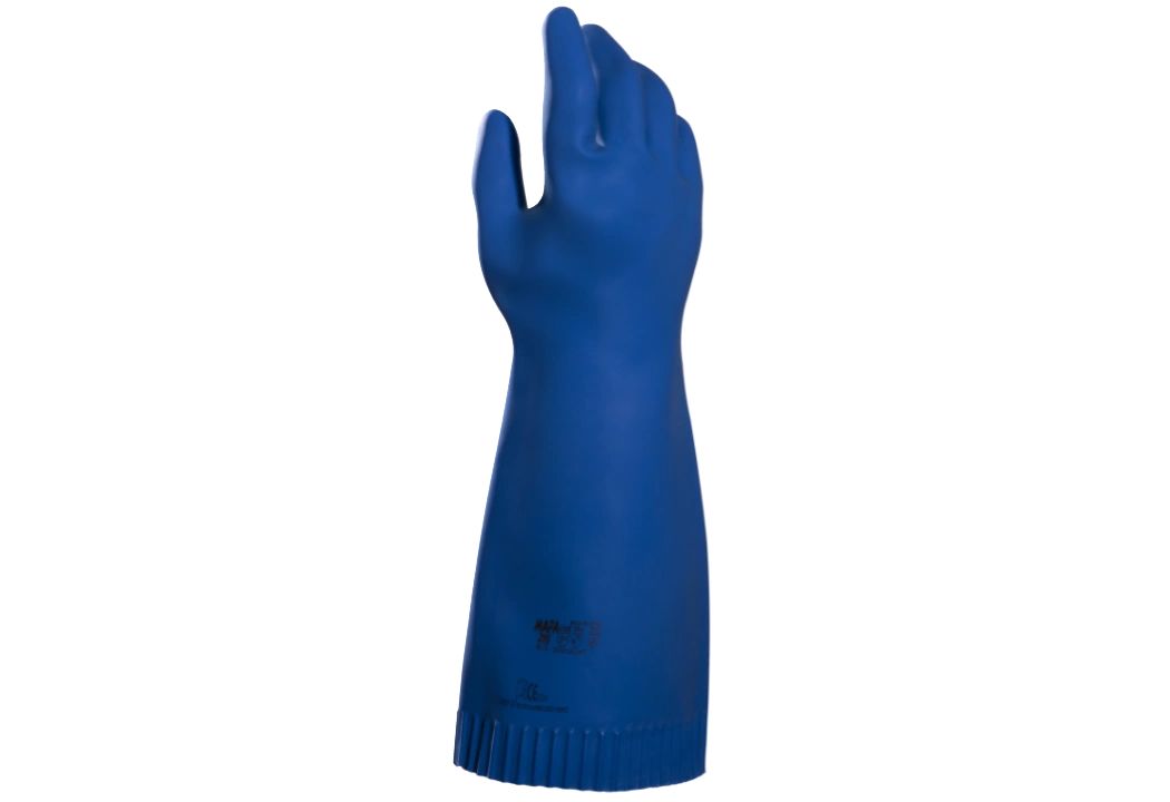 Mapa ALTO 298 Blue Natural Latex Glove, Size 8