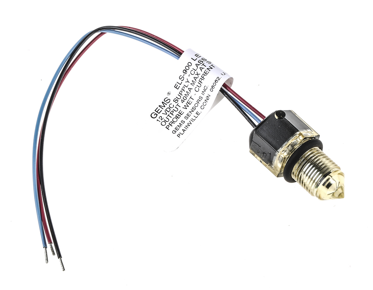 Gems Sensors Electro Optic Level Probe, Horizontal, Vertical, Polyethersulfone Body