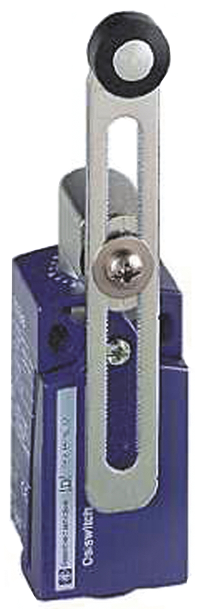 Telemecanique Sensors XCKD Series Roller Lever Limit Switch, NO/NC, IP66, IP67, DPST, Zamak Zinc Alloy Housing, 240V ac