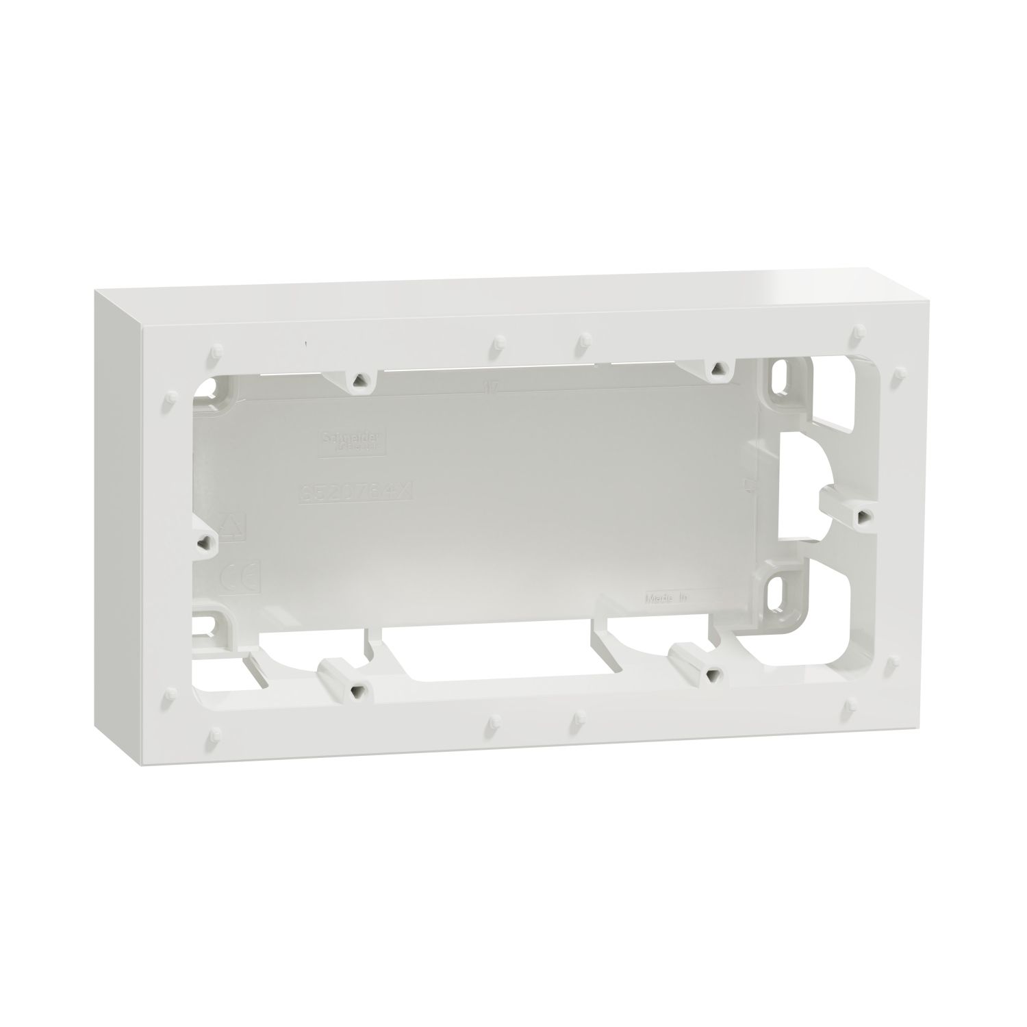 Schneider Electric White, 2 Gang, Odace