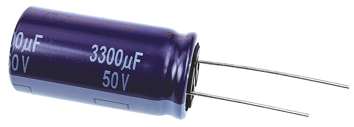 Panasonic 3300μF Aluminium Electrolytic Capacitor 50V dc, Radial, Through Hole - ECA1HM332