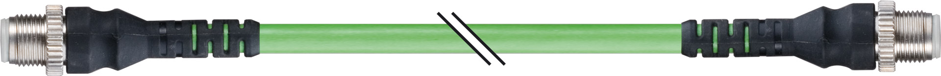 B&R X20CA0E61 Series Connecting Cable for Use with PLC, RJ45 Connector, RJ45 Connector, 125 V