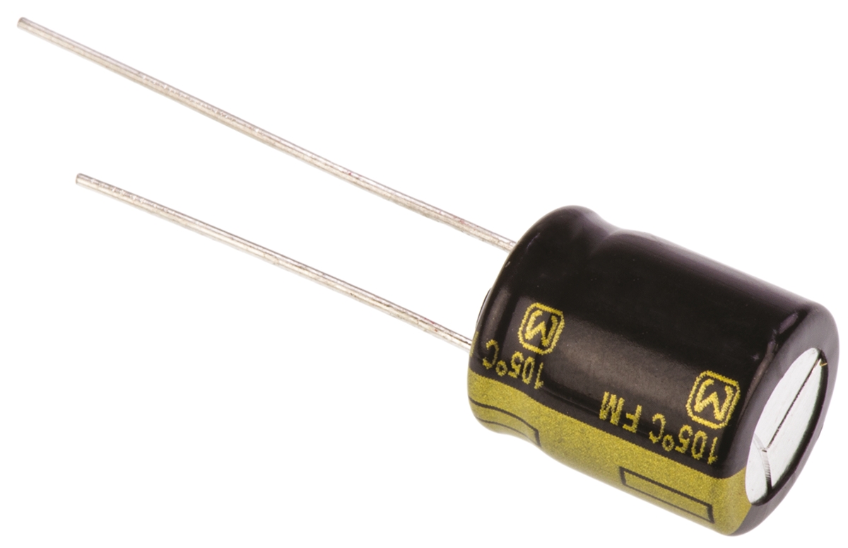 Panasonic 330μF Aluminium Electrolytic Capacitor 25V dc, Radial, Through Hole - EEUFM1E331