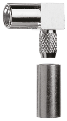 Telegartner, Jack Cable Mount SMB Connector, 50Ω, Crimp Termination, Right Angle Body