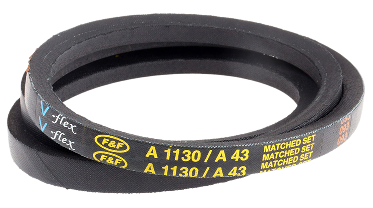 RS PRO Drive Belt, belt section A, 1100mm Length