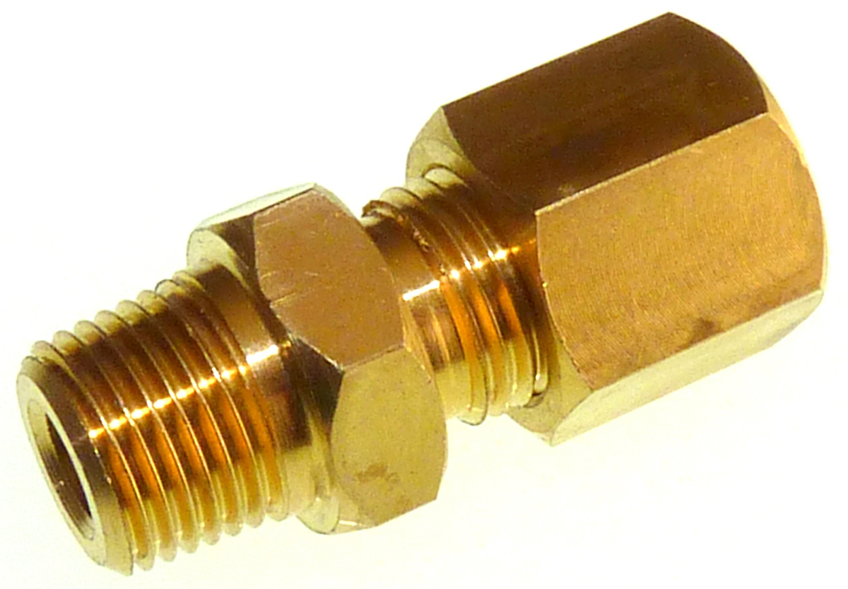 RS PRO 1/4 NPT Compression Fitting for Use with Thermocouple or PRT Probe, RoHS Compliant Standard