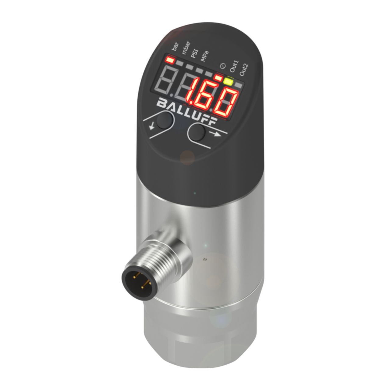 BALLUFF BSP00YH Series Pressure Sensor, 0bar Min, 400bar Max, NO/NC, PNP/NPN Output