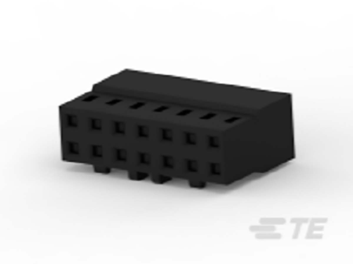 TE Connectivity, AMPMODU Female PCB Connector Housing, 2mm Pitch, 14 Way, 2 Row