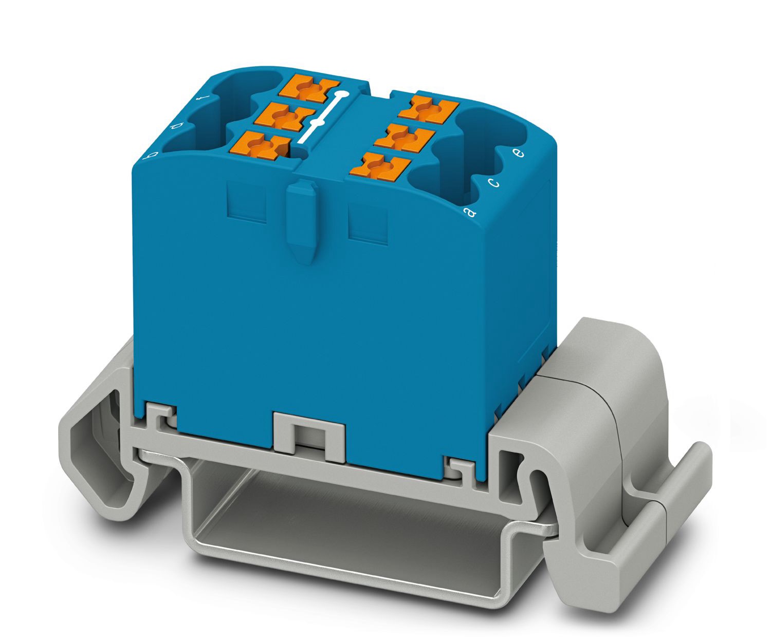 Phoenix Contact Distribution Block, 6 Way, 4mm², 24A, 690 V, Blue
