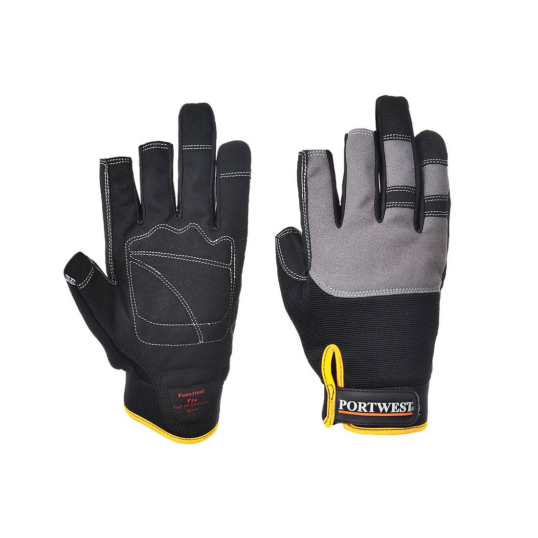 Portwest Navy Rubber, Thermoplastic Rubber, Elastic, Synthetic Leather Glove 65 mm