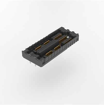 Samtec UDM6 Series Vertical Through Hole PCB Header, 240 Contact(s), 0.635 mm Pitch, 1 Row, Shrouded