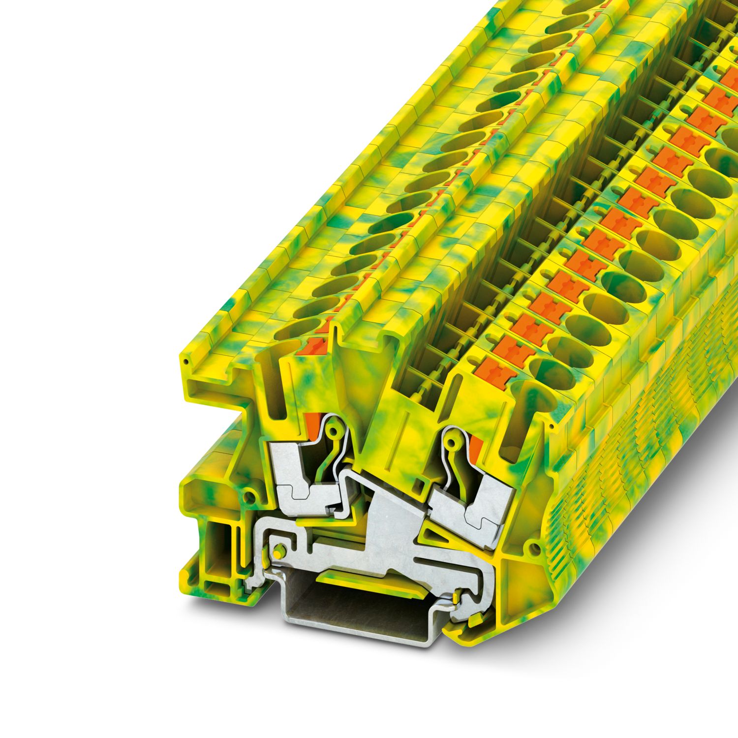 Phoenix Contact 2-Way Earth Terminal Block, 8 AWG Wire, Push In