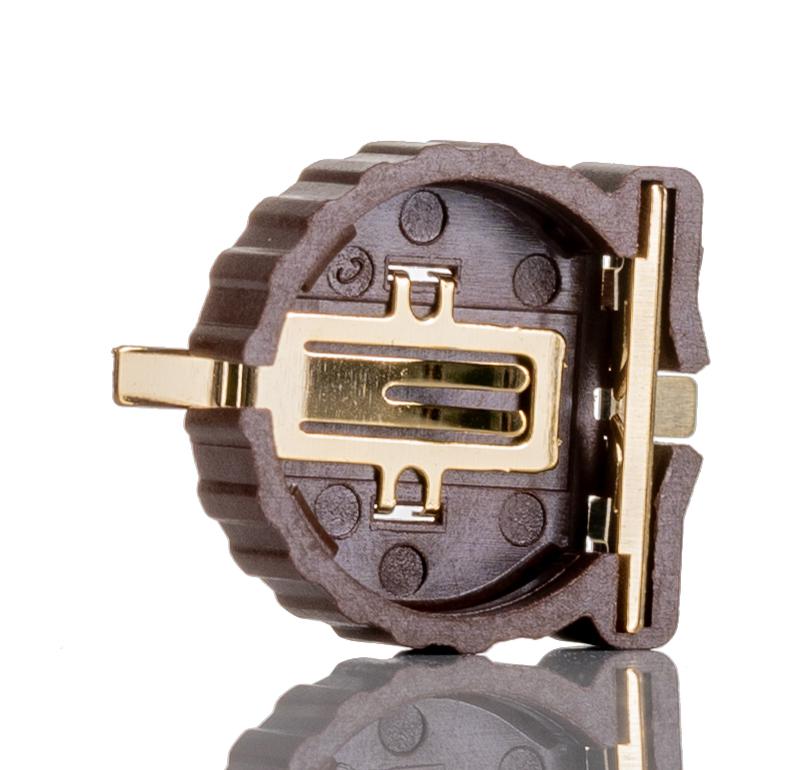 RS PRO CR1220 Battery Holder, Leaf Spring Contact