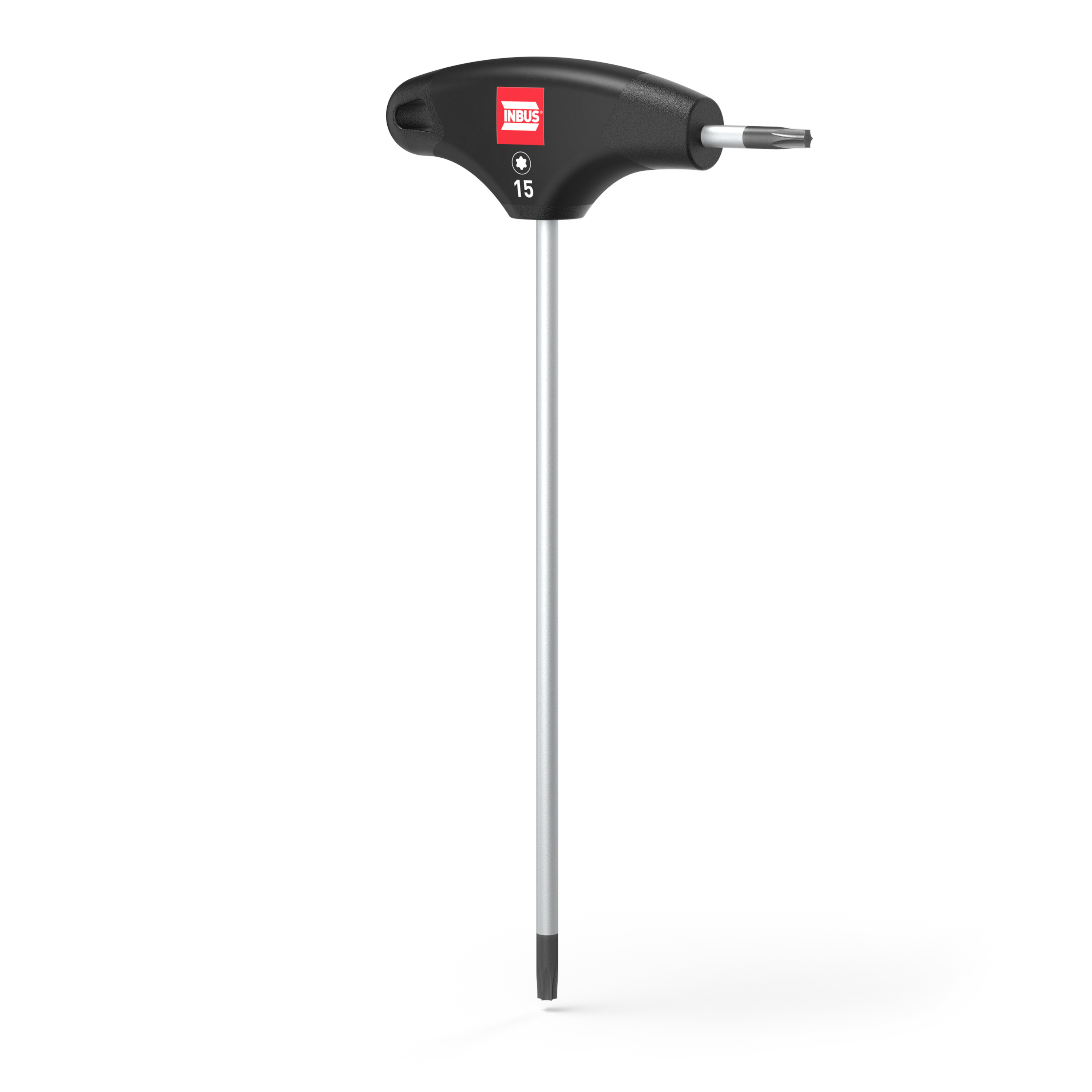 INBUS 1-Piece Torx Key, TX15 mm Size, T-handle Shape