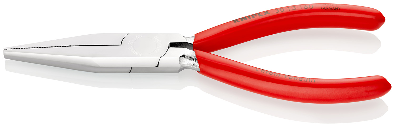 Knipex Flat Nose Pliers, 160 mm Overall, Flat, Straight Tip, 46,5mm Jaw