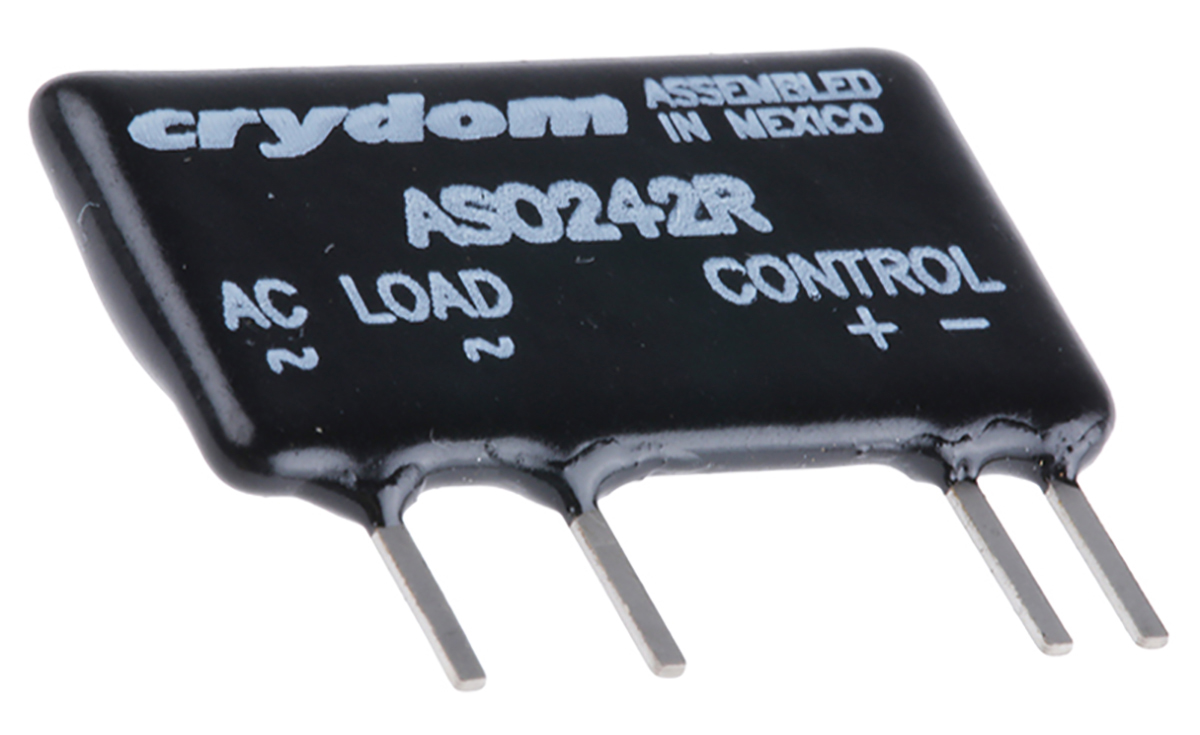 Sensata Crydom Solid State Relay, 2 A Load, PCB Mount, 280 V rms Load, 10 V dc Control