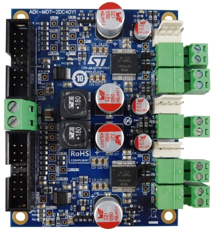 STMicroelectronics Automotive Grade Dual DC Motor driver up to 35A each Current Controller for AEK-MOT for DC motor