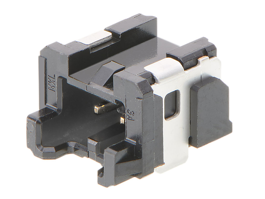 Molex 50557 Series Right Angle Surface PCB Header, 2 Contact(s), 2 mm Pitch, 1 Row, Shrouded