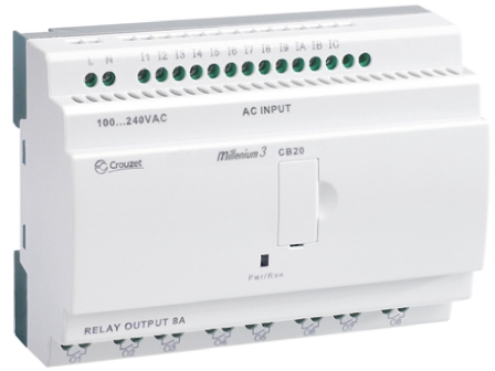 Crouzet Millenium 3 Series Logic Module, 230 V ac Supply, Relay Output, 12-Input, Digital Input