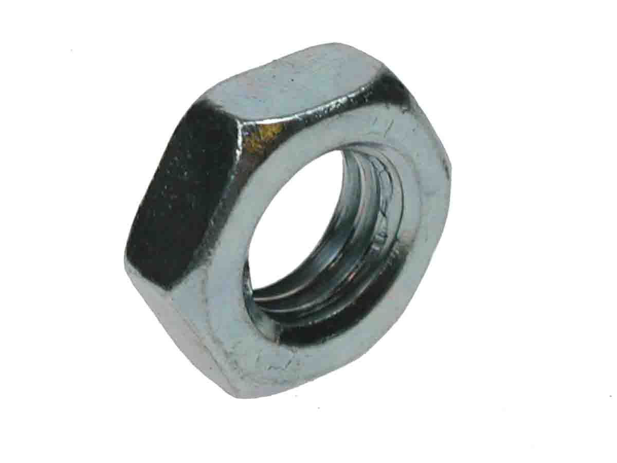 RS PRO, Bright Zinc Plated Steel Hex Nut, DIN 936, M8