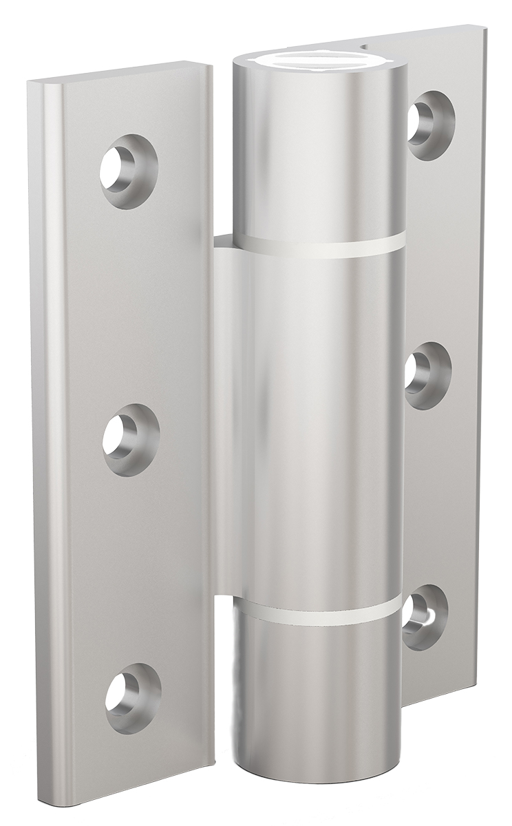 Pinet Aluminium Butt Hinge, Screw Fixing, 100mm x 82.5mm x 5.5mm