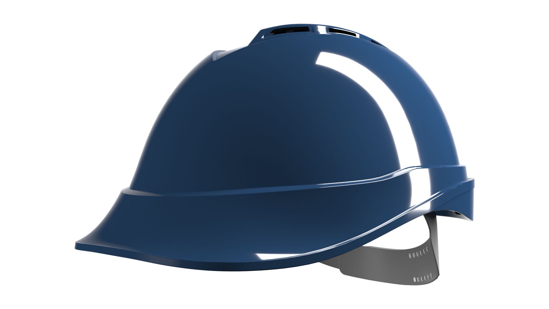 MSA Safety V-Gard 200 Blue Safety Helmet, AdjustableVentilated