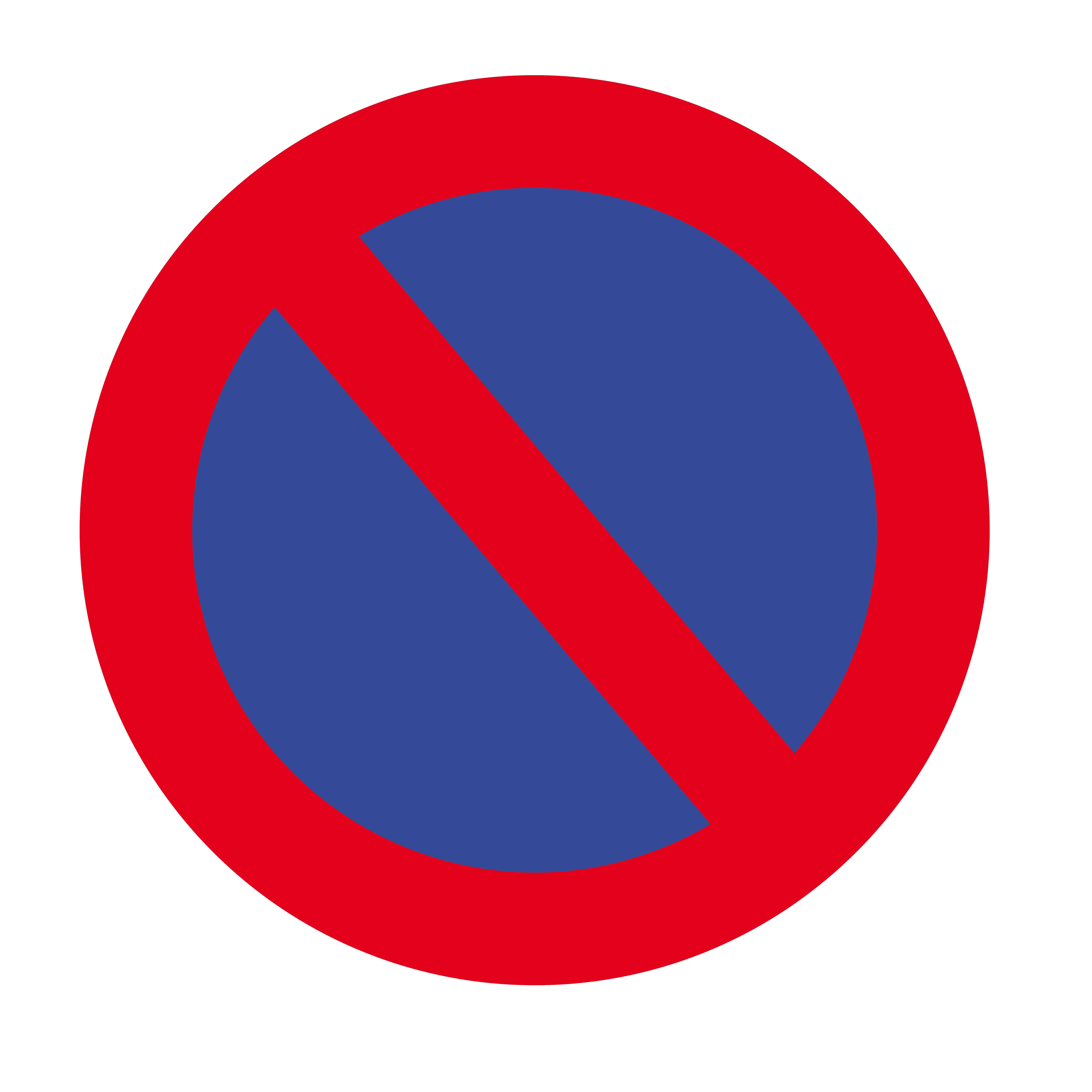 PVC No Parking Prohibition Floor Sticker