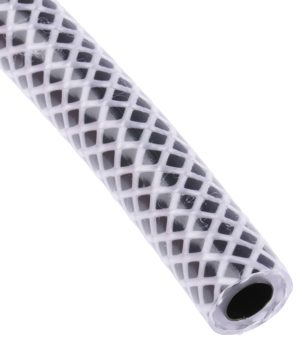 RS PRO PVC, Hose Pipe, 6mm ID, 11mm OD, Black, 30m