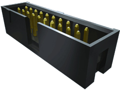 Samtec TST Series Straight Through Hole PCB Header, 20 Contact(s), 2.54 mm Pitch, 2 Row, Shrouded