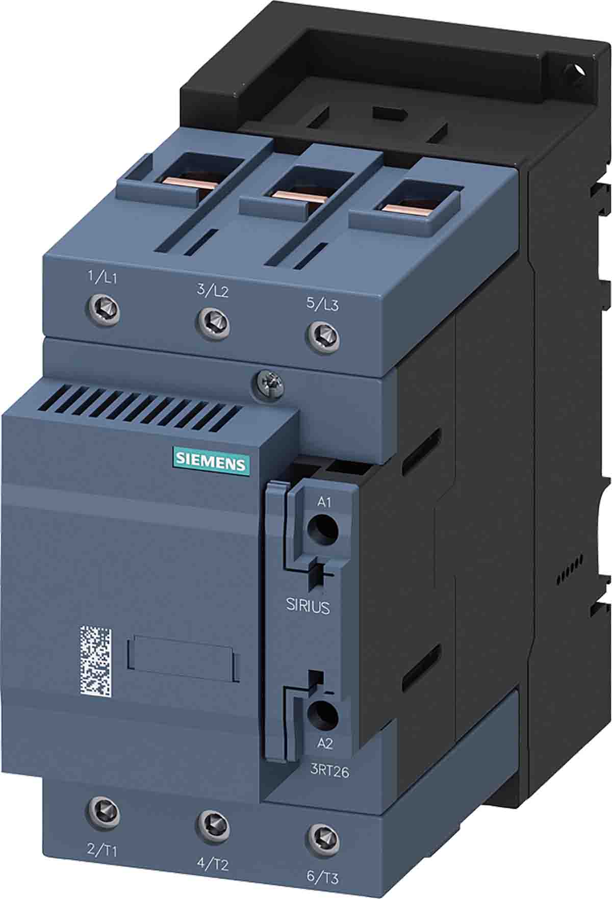 Siemens SIRIUS 3RT Size S3, 3RT26 Contactor, 230 V ac Coil, 3-Pole, 144 A, 1NO + 1NC