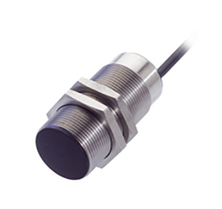 BALLUFF Capacitive Threaded Barrel Proximity Sensor, M30, 15 mm Detection, PNP NO, 10 → 30 V dc