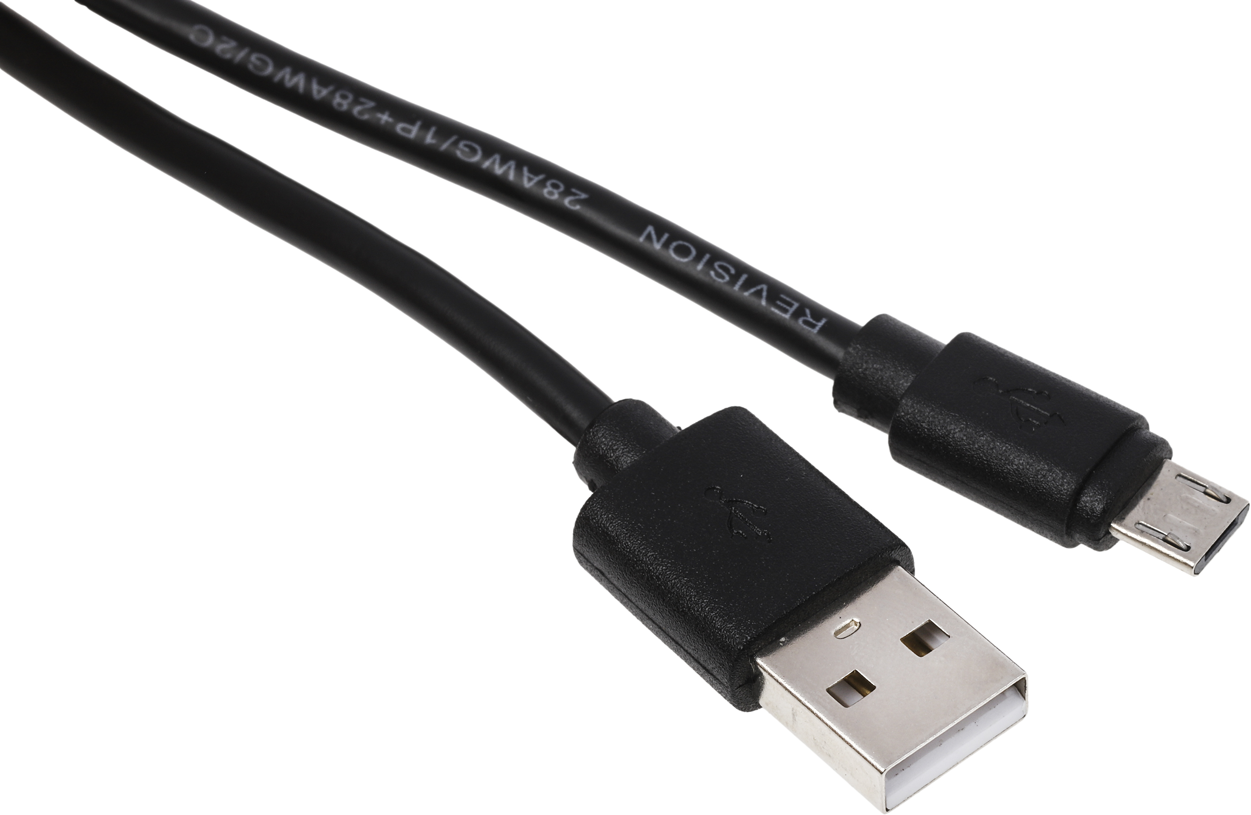 RS PRO USB 2.0, Male USB A to Male Micro USB B, 1.8m