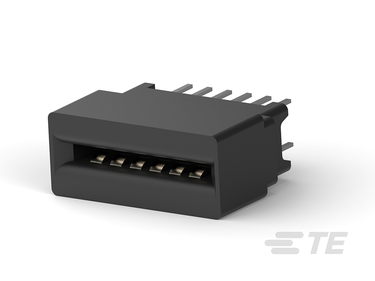 TE Connectivity L Series Female Edge Connector, Through Hole Mount, 12-Contacts, 2.54mm Pitch, 2-Row, Solder Termination